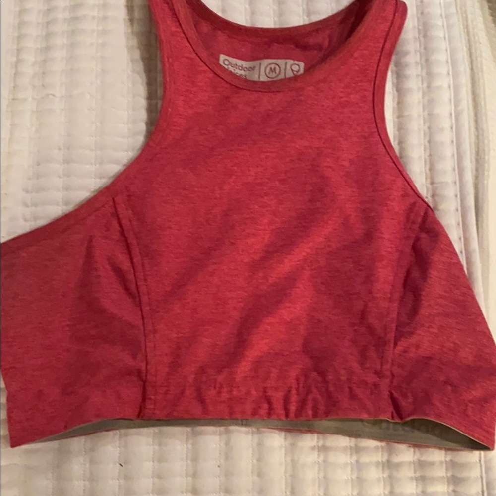 Outdoor Voices Athena Bra Top in Flamengo